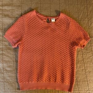 Melrose and Market Coral Pink Knit Top
